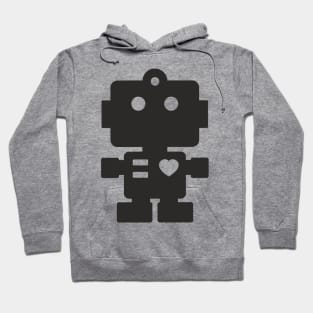 Cute Black Robot Hoodie